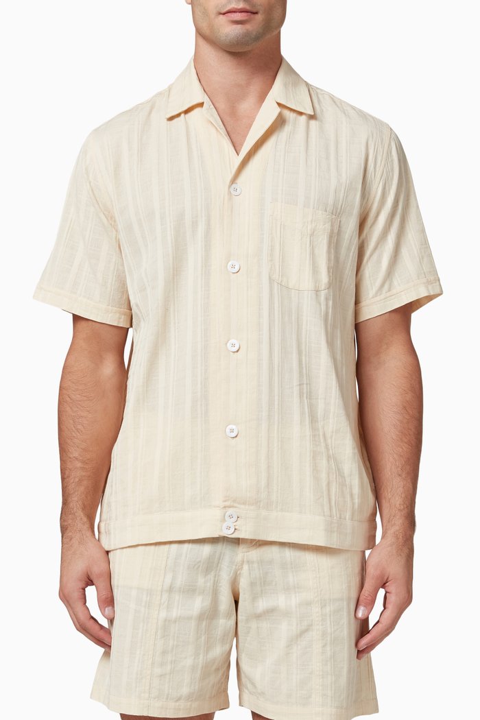 

Paraiso Shirt in Woven Cotton, Orange