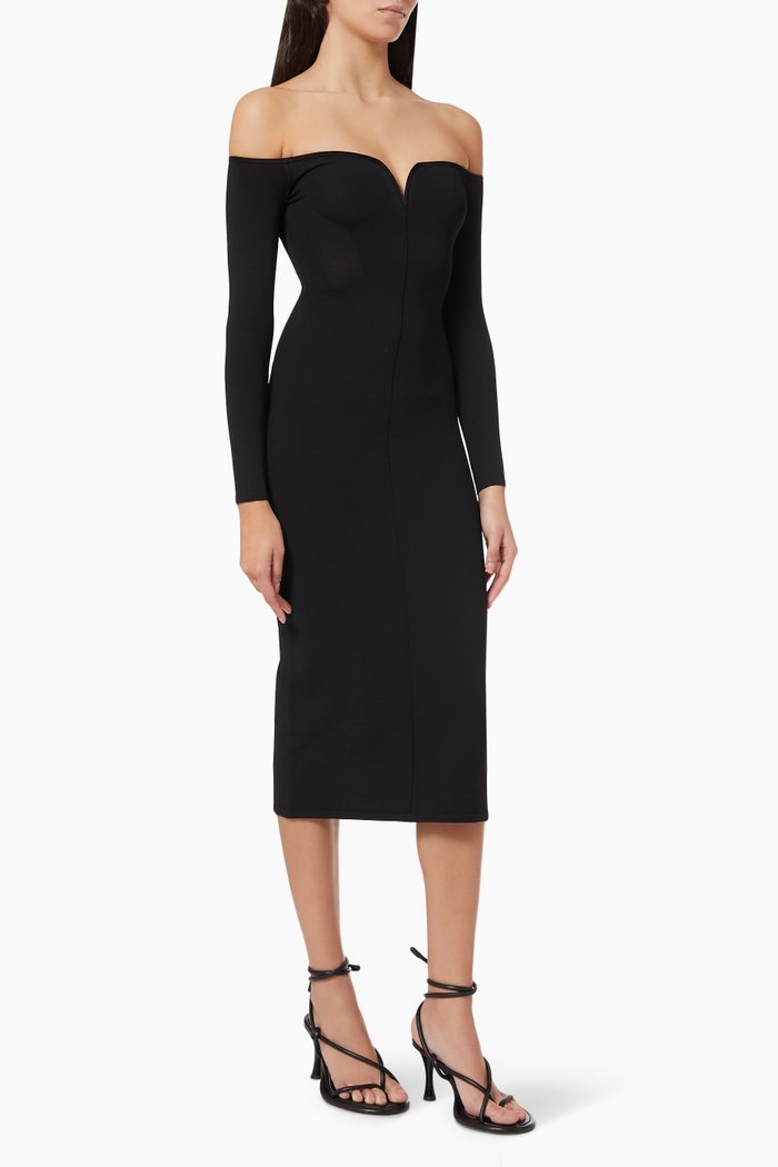 

Valeska Dress in Matte Viscose, Black