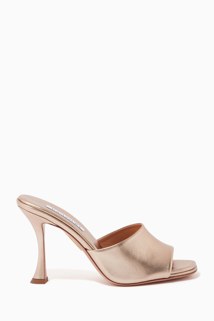 

Violette Sandals 95 in Metallic Nappa, Brown