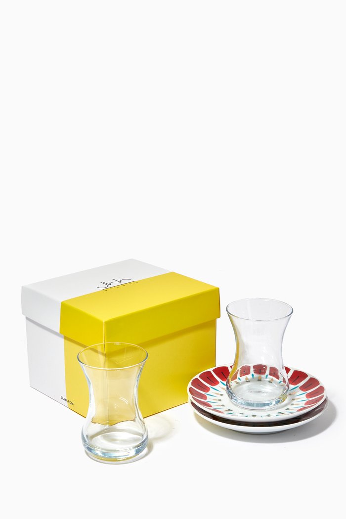 

Khaizaran Istikanah & Saucer, Set of 2, White