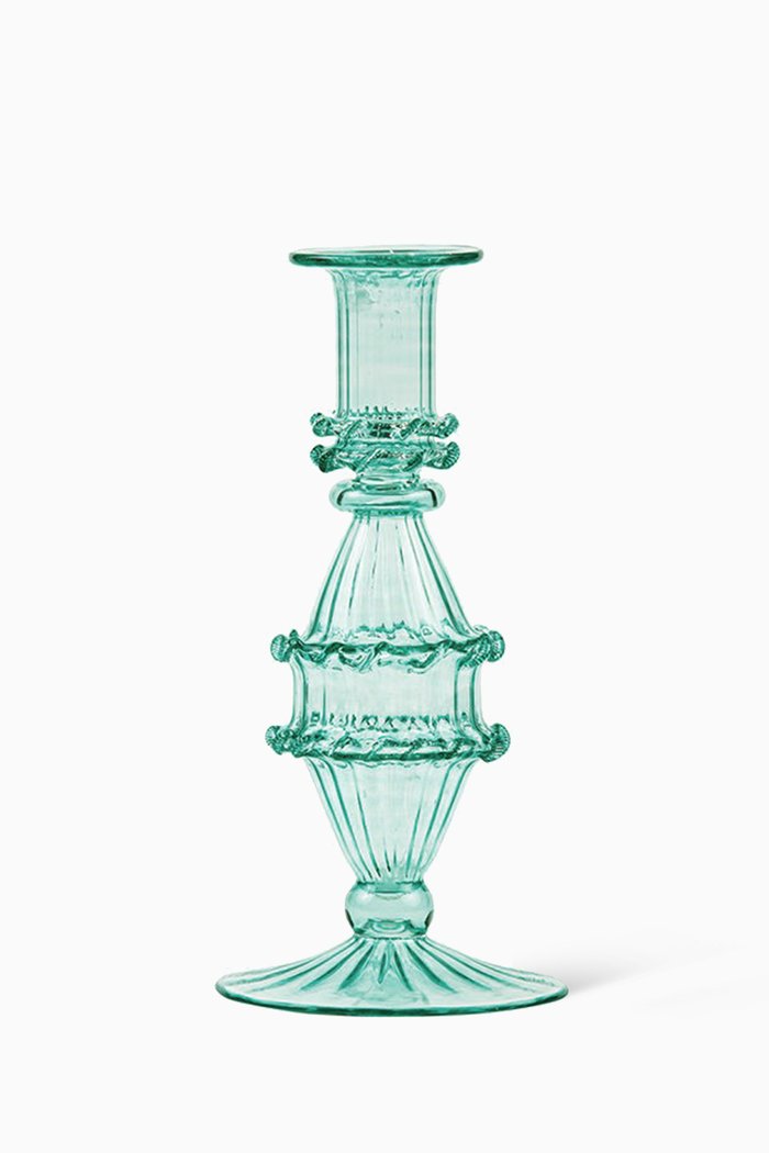 

Hathor Candle Holder, Blue