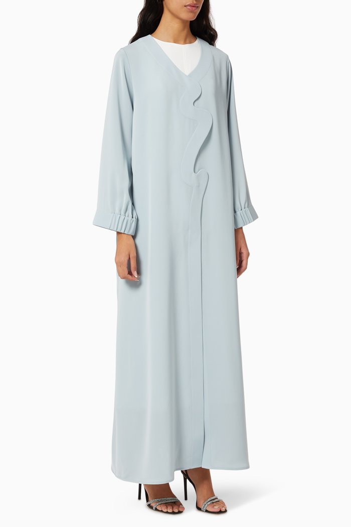 

Sporty Cloud Abaya in Crepe, Blue