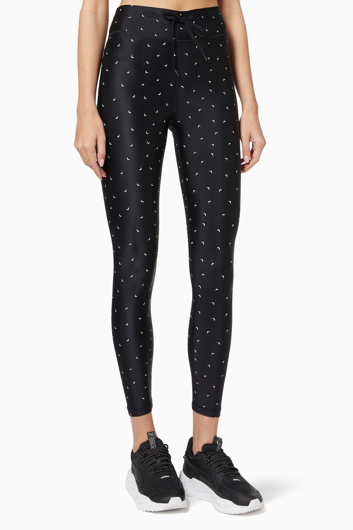 Eclipse Midi Pant in Nylon, Black