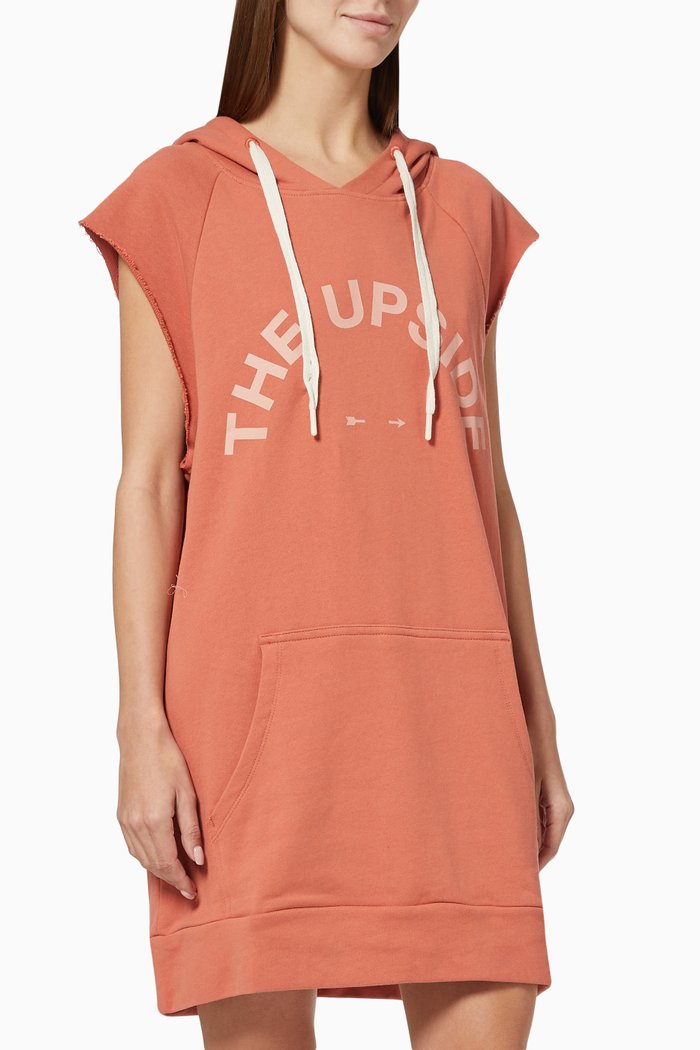 

Caprice Recovery Hoodie in Cotton Terry, Orange