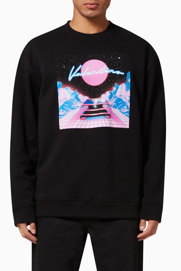 

Virtual Runner Sweatshirt in Jersey, Black
