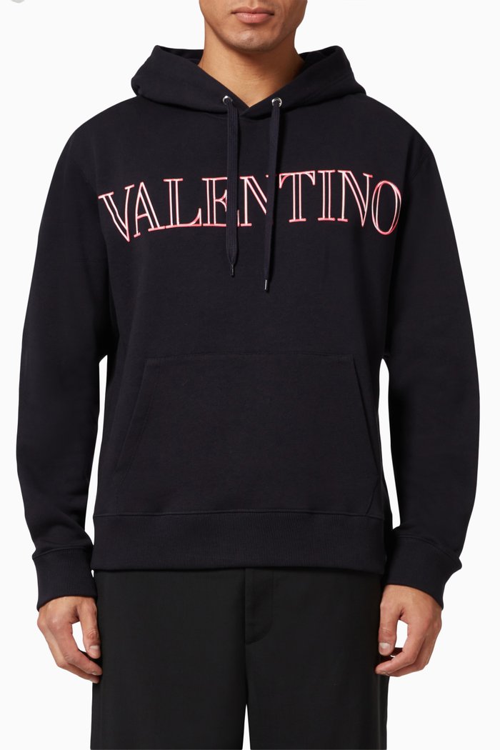 

Neon Logo Hoodie in Jersey, Blue