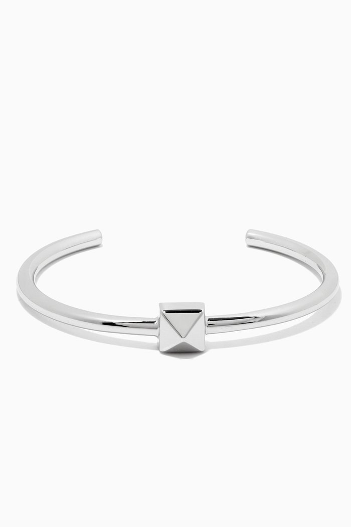 

Valentino Garavani Roman Stud Bangle in Metal, Silver