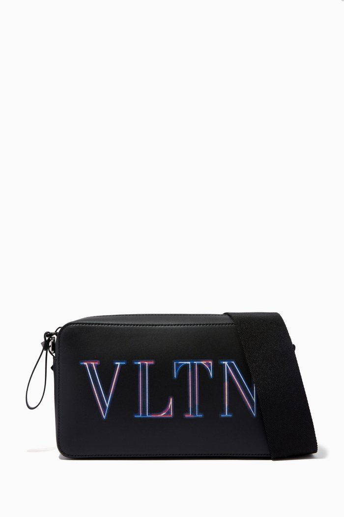 

Valentino Garavani VLTN Crossbody Bag in Leather, Black