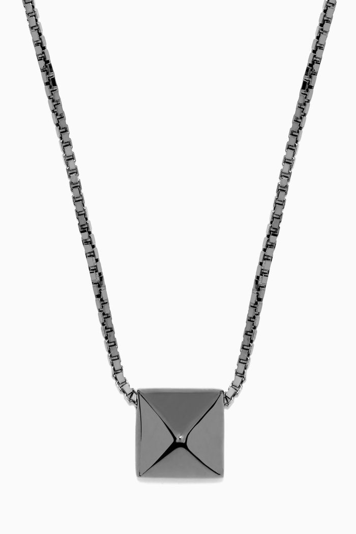 

Valentino Garavani Roman Stud Necklace in Metal, Black