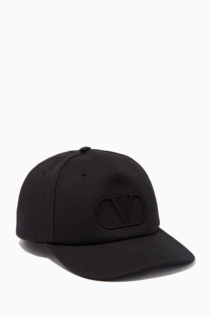 

Valentino Garavani VLogo Baseball Cap in Nylon, Black