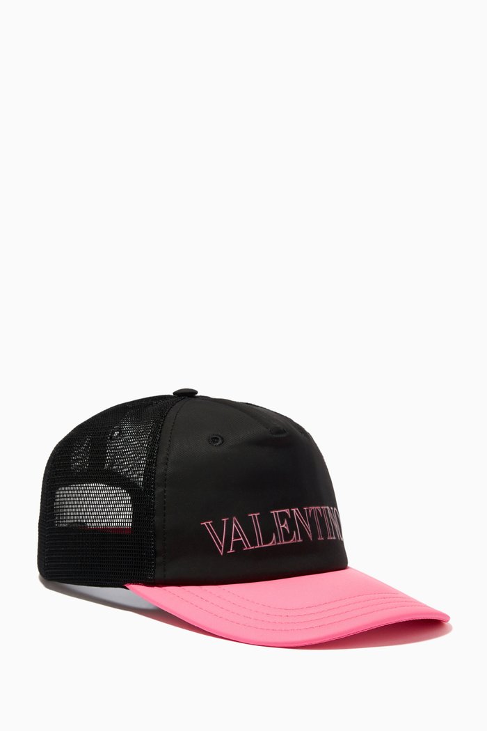 Valentino Garavani Neon Universe Baseball Cap, Black