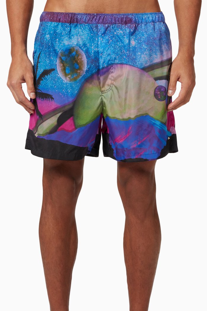 

Water Sky Swim Shorts, Grey