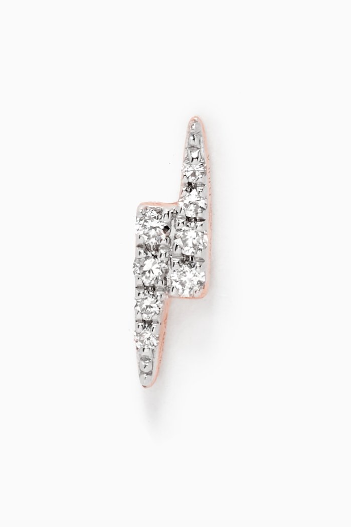 

Graphique Lightning Diamond Single Earring in 18kt Rose Gold