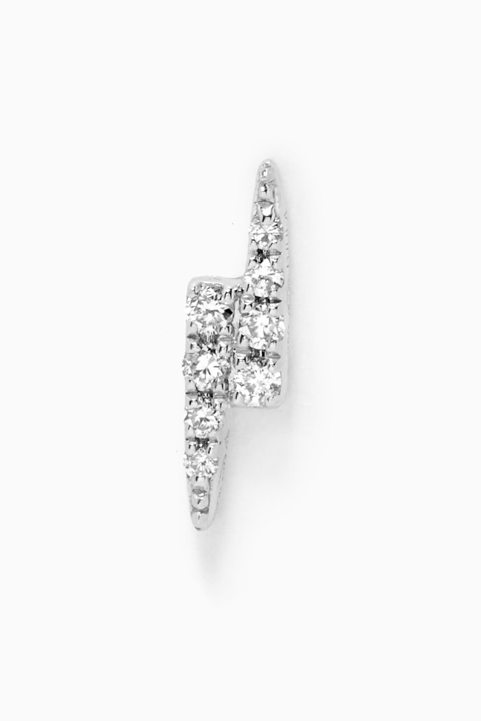 

Graphique Lightning Diamond Single Earring in 18kt White Gold