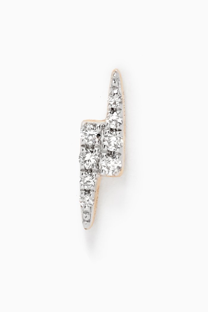 

Graphique Lightning Diamond Single Earring in 18kt Yellow Gold