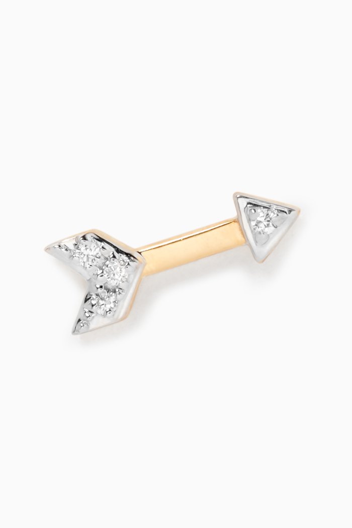 

Glam Rock Arrow Diamond Single Earring in 18kt Yellow Gold