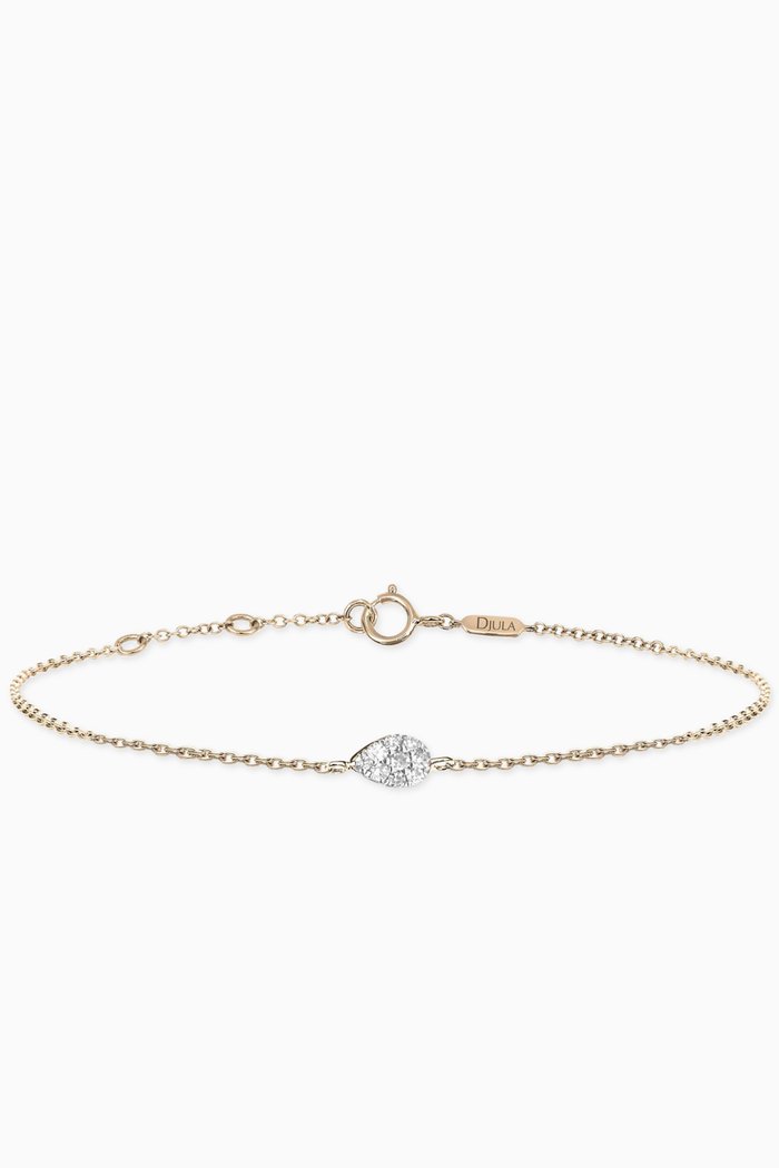 

Magic Touch Pear Diamond Bracelet in 18kt Yellow Gold