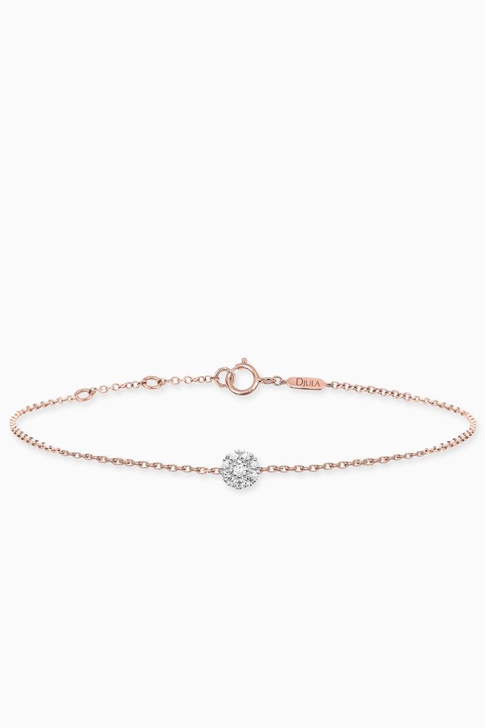 

Magic Touch Target Diamond Chain Bracelet in 18kt Rose Gold