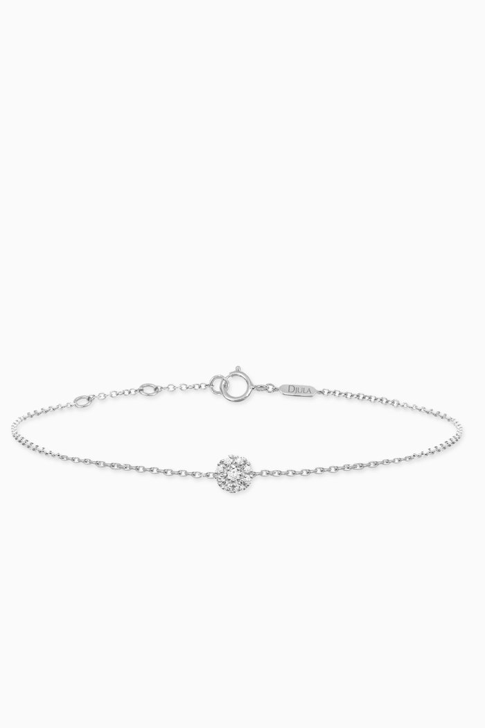

Magic Touch Target Diamond Chain Bracelet in 18kt White Gold
