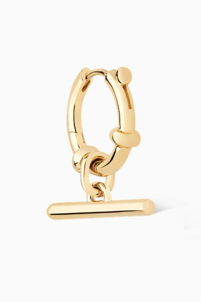 

Escape Single Huggie in 22kt Gold Plated Silver, Yellow