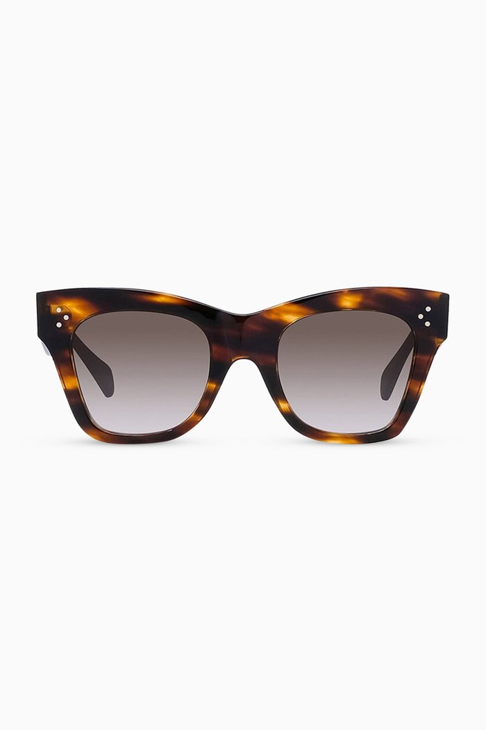 

Cat Eye Sunglasses in Acetate, Brown