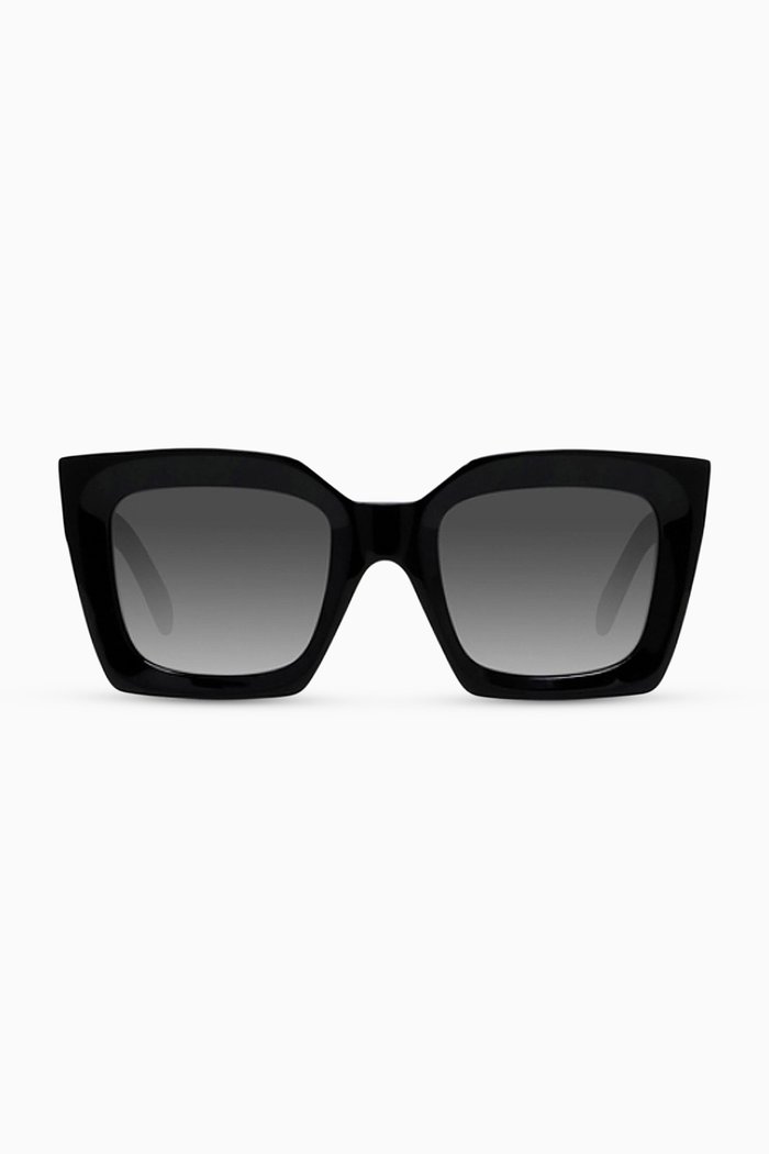 

Oversized Square Sunglasses in Acetate, Black