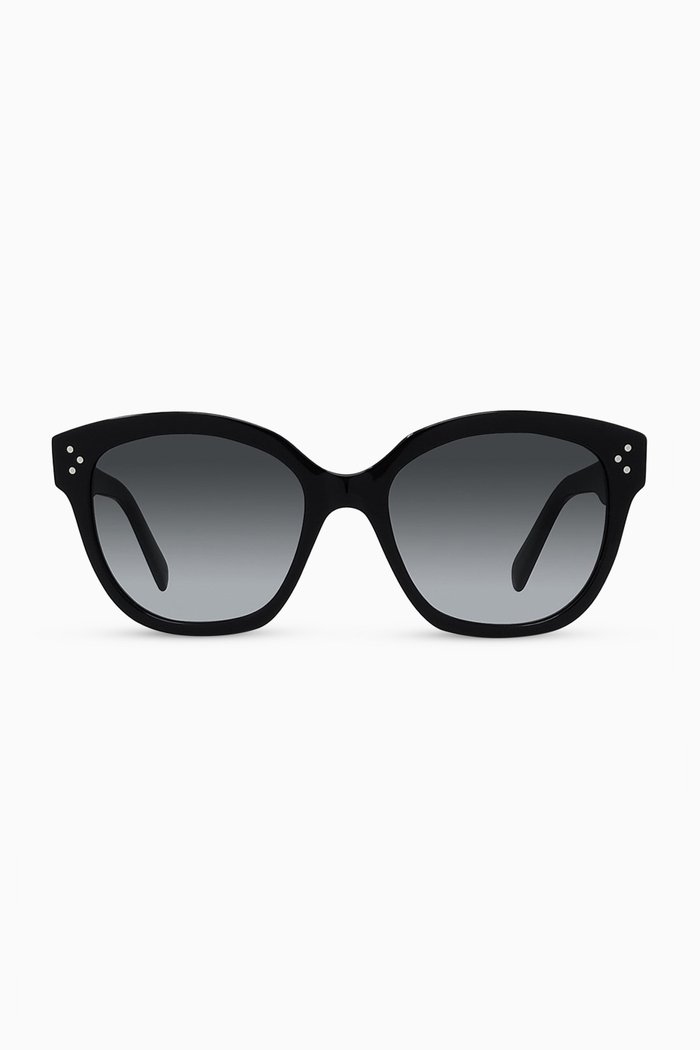 

Round Sunglasses in Acetate, Black
