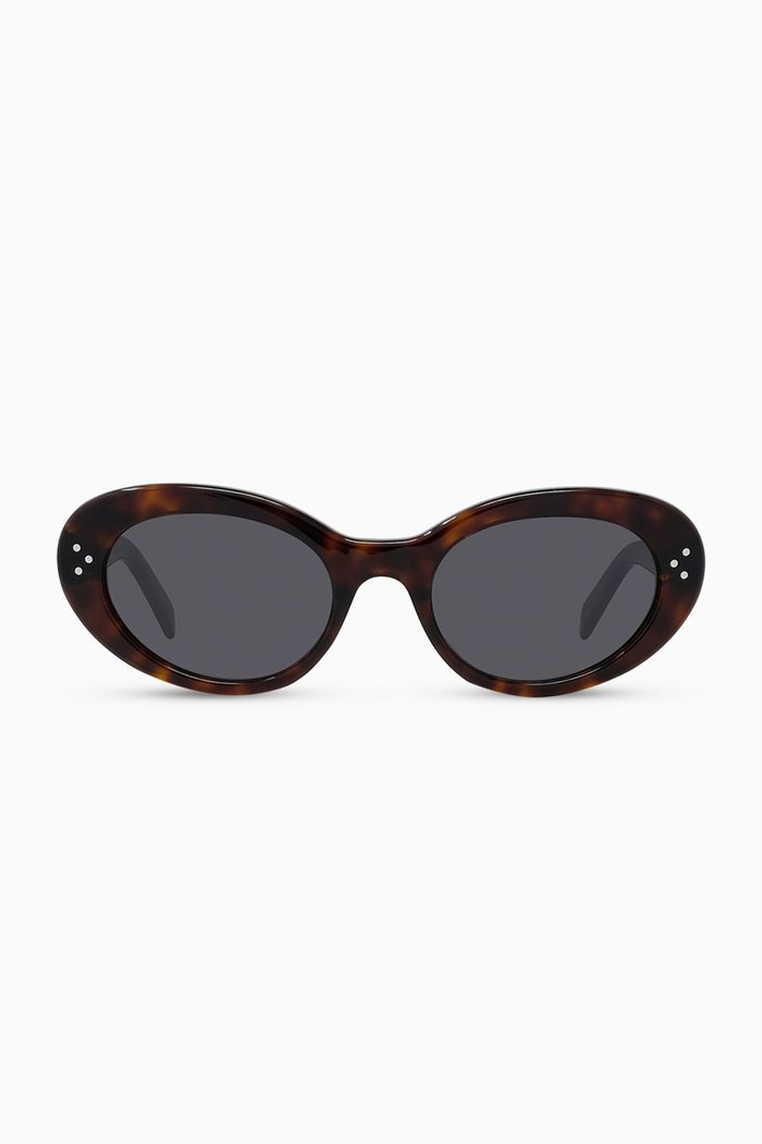 

Oval Sunglasses in Acetate, Brown