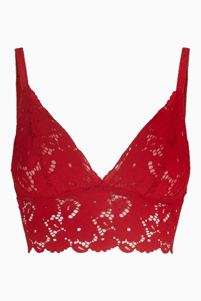 

Naya Longline Bralette, Red