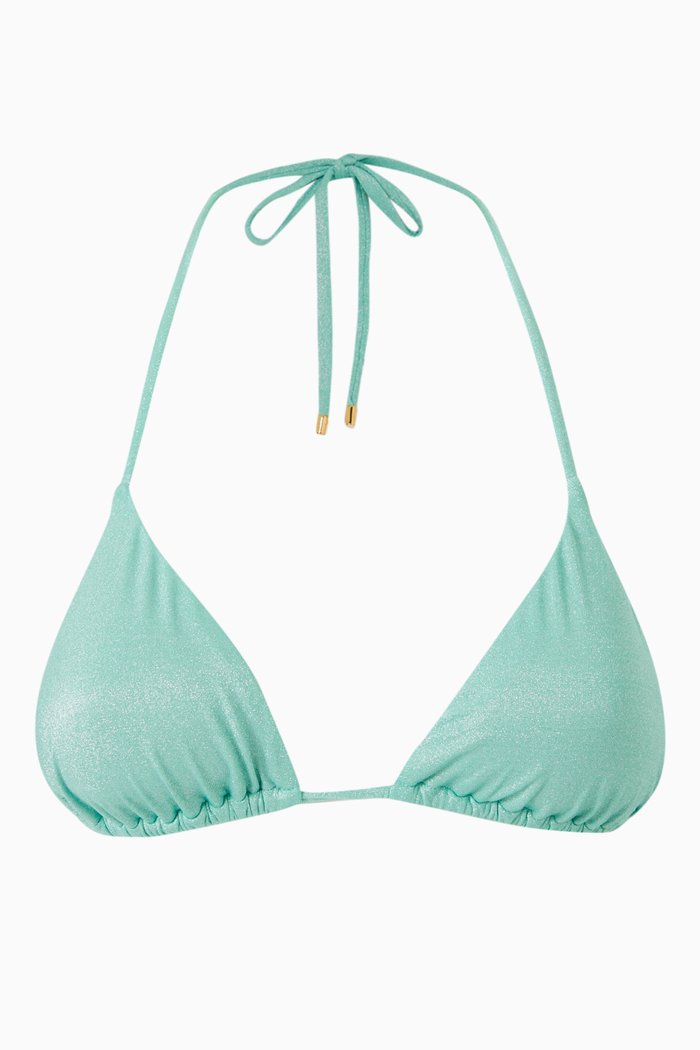 

Shimmer Tri Bikini Top, Blue