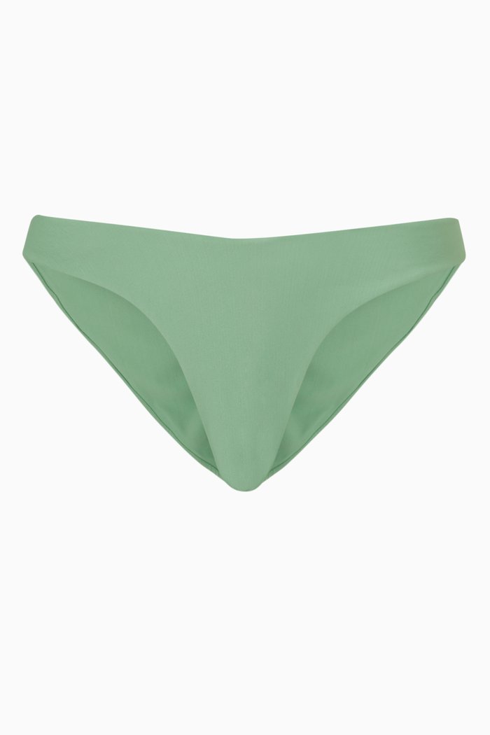 

High Cut Bikini Bottoms, Green