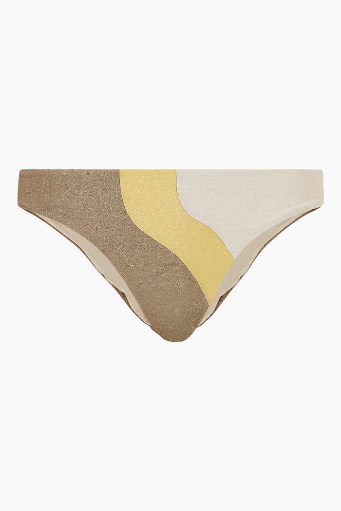 

Wave Bikini Bottoms, Gold