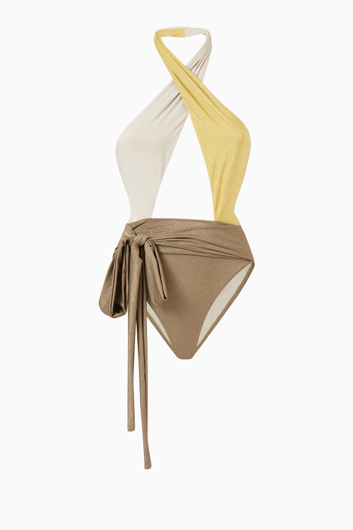 

Alex Halter Swimsuit, Gold