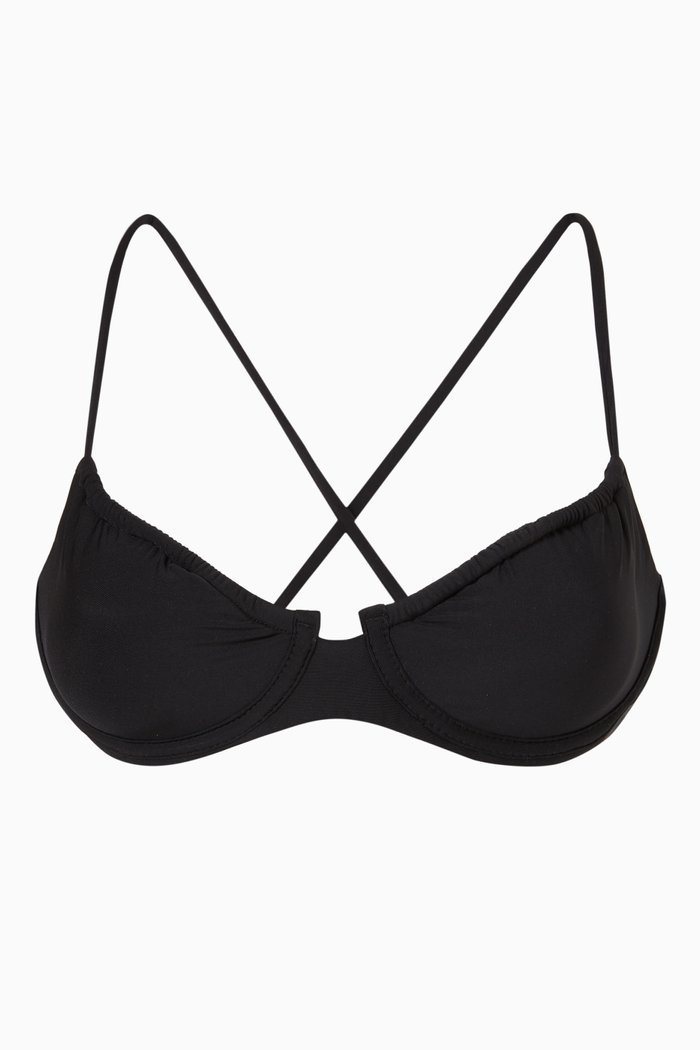 

Jasmine Bikini Top, Black