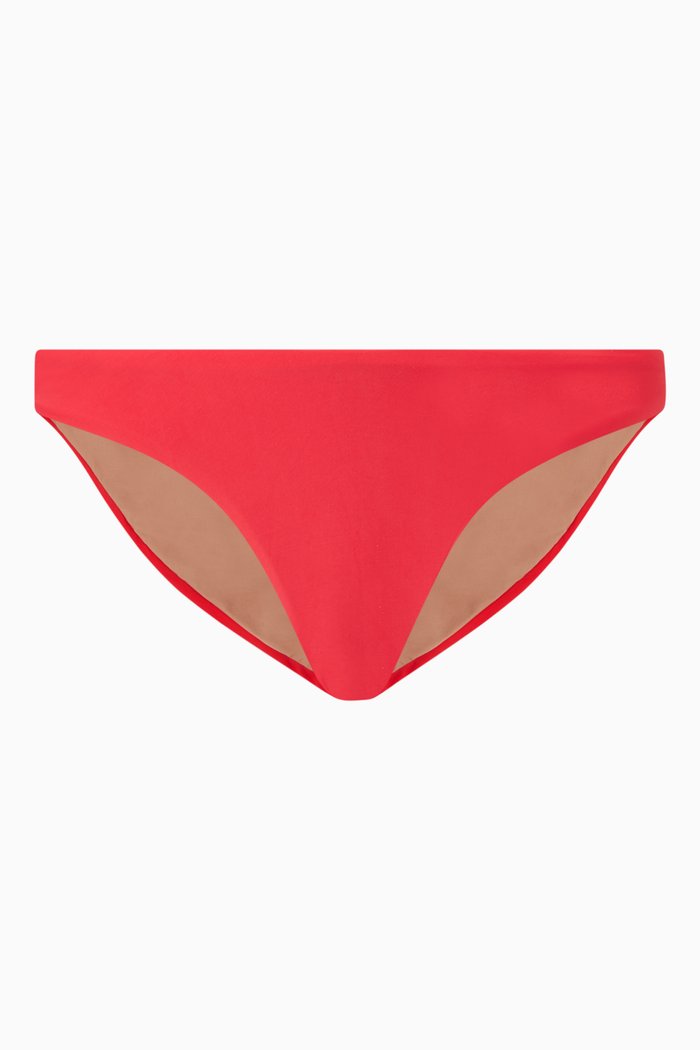 

High Cut Bikini Bottoms, Red
