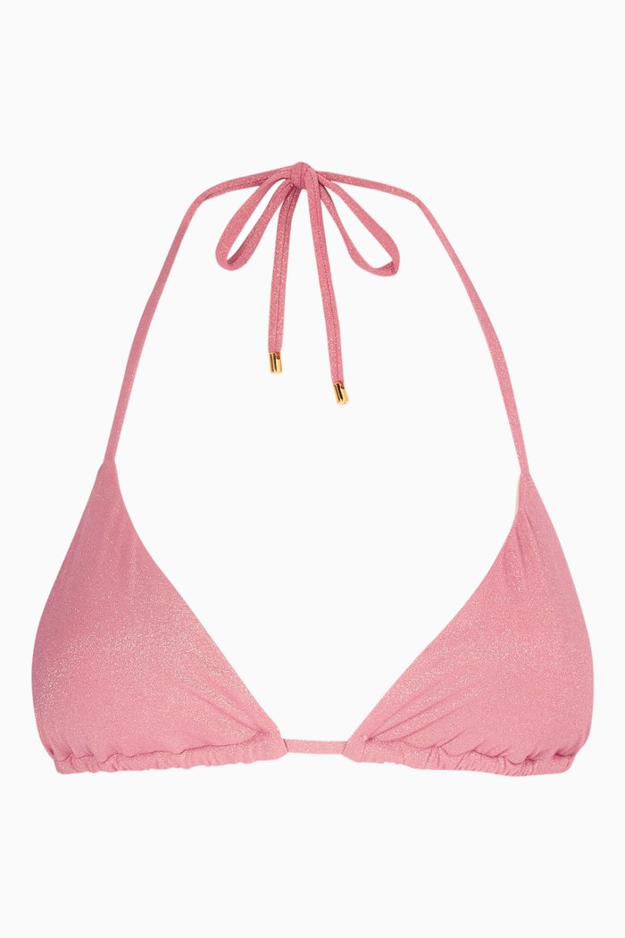 

Namaste Triangle Bikini Top, Pink