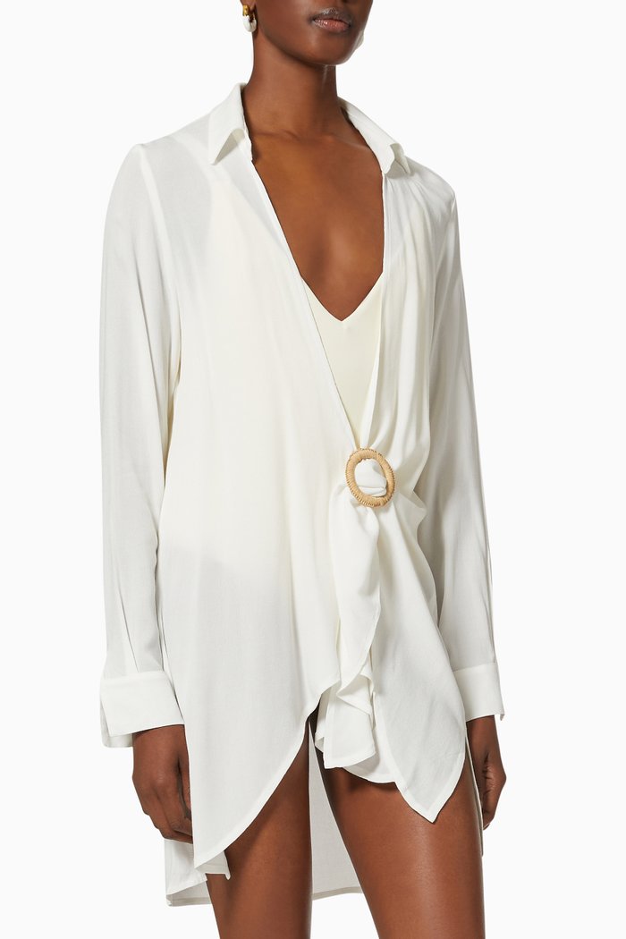 Millie Cover-up in Viscose, White