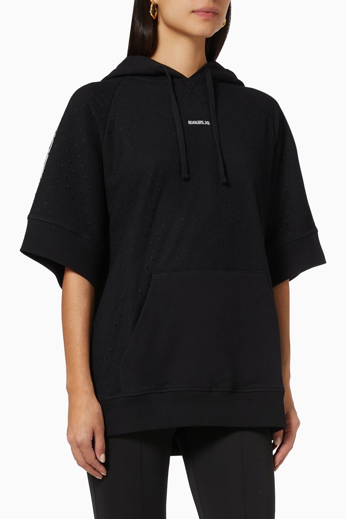 

Logo Hoodie in Jersey, Black