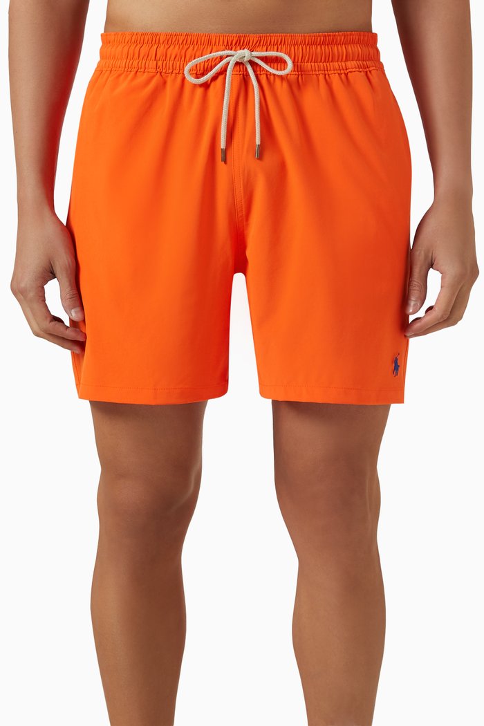 

Logo Swim Shorts in Recycled Polyester, Orange