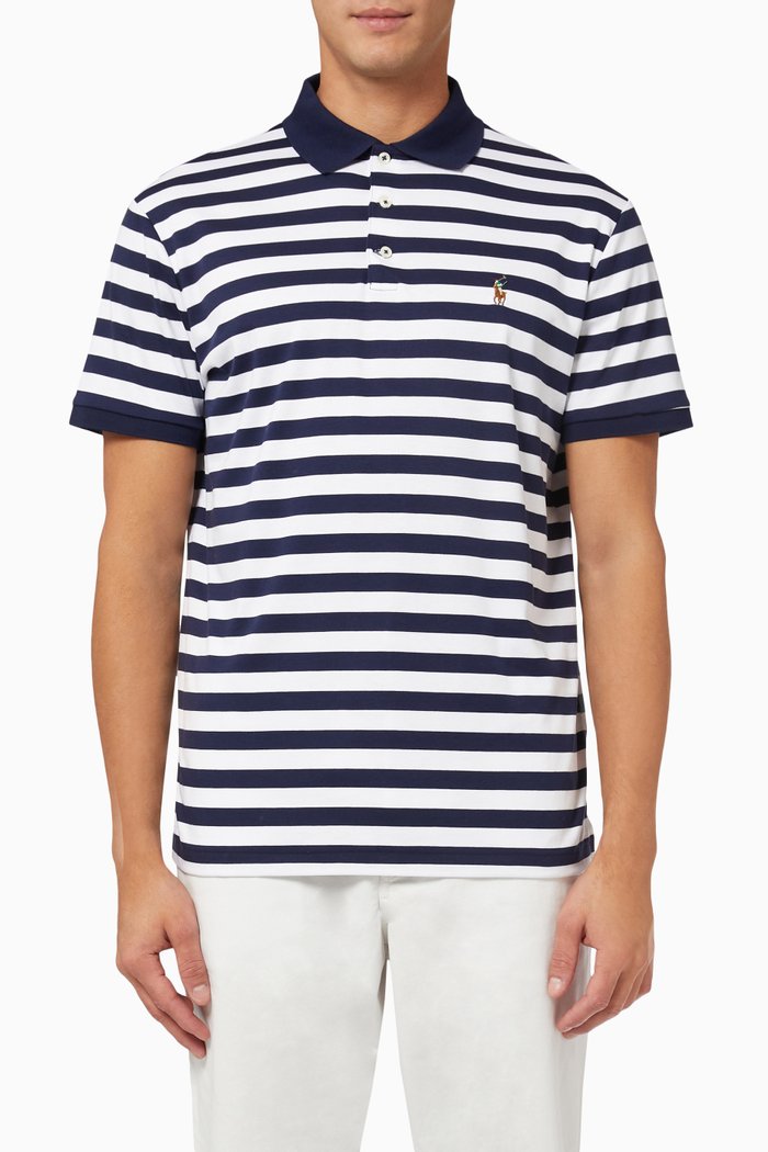 

Polo Shirt in Cotton, Blue