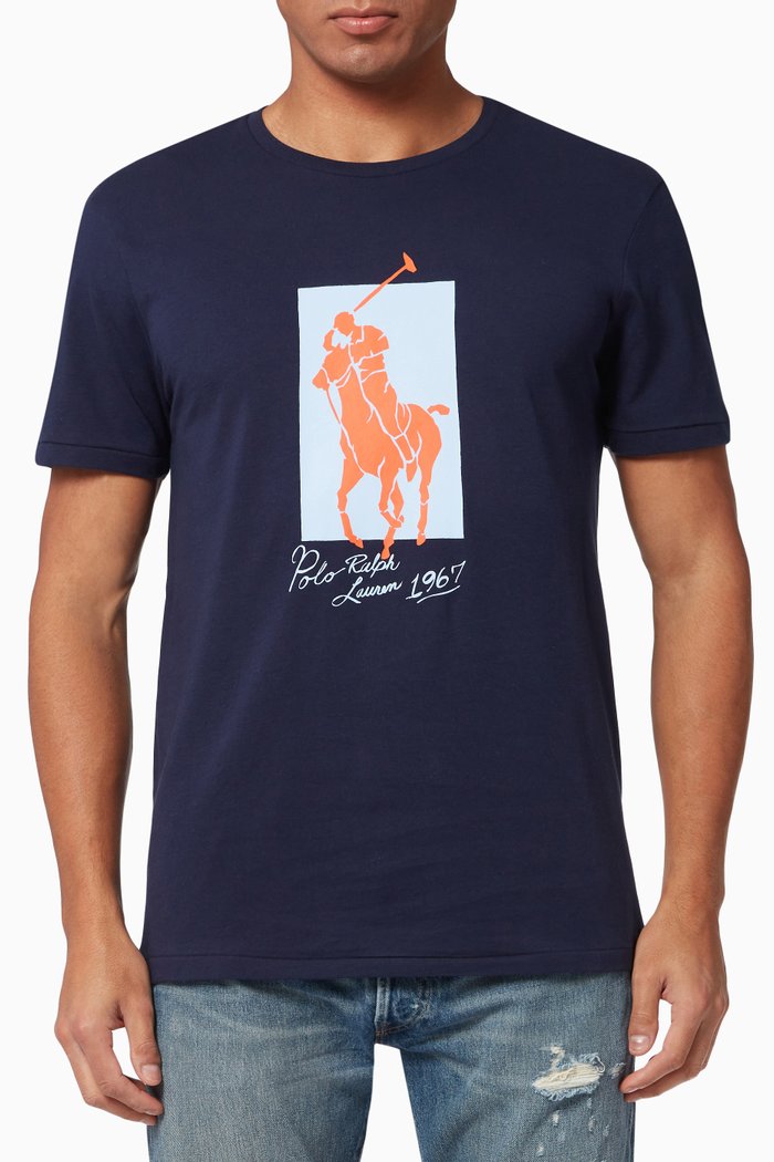 

Big Pony T-shirt in Cotton Jersey, Blue