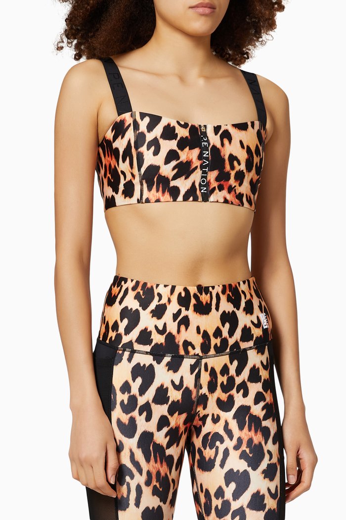 

Game Changer Sports Bra in Recycled Polyester, Multicolour