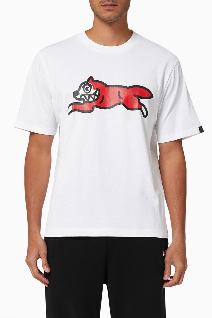 

Running Dog T-shirt in Cotton Jersey, White