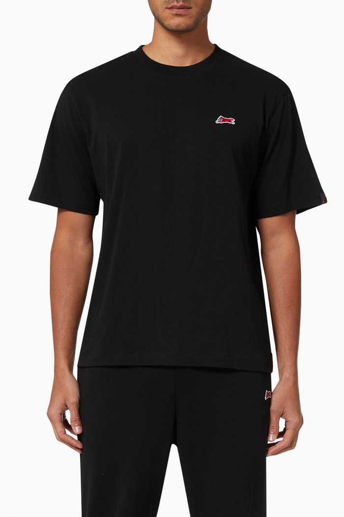 

Small Running Dog T-shirt in Cotton Jersey, Black