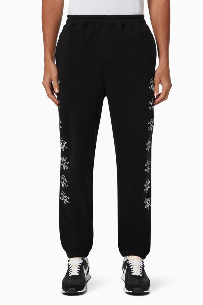 

Cones & Bones Repeat Sweatpants in Cotton, Black