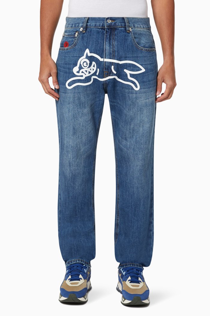 

Running Dog Jeans in Cotton Denim, Blue
