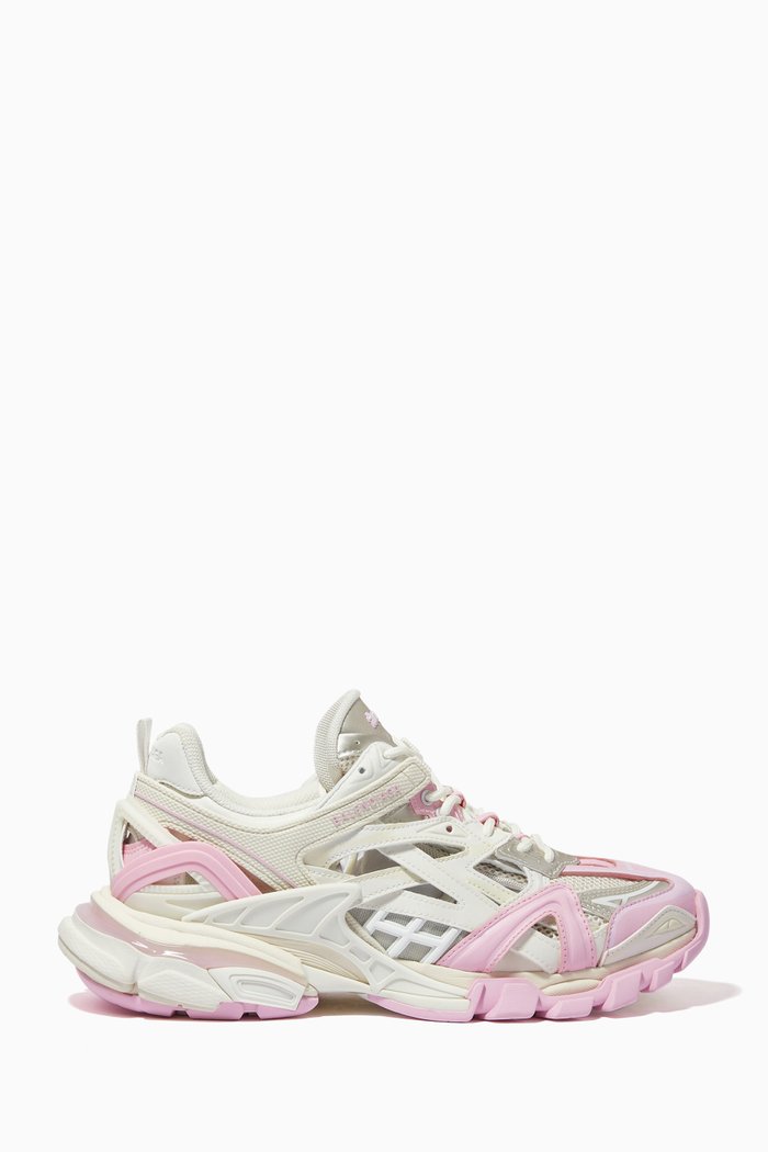 

Track.2 Sneakers in Mesh & Nylon, Pink