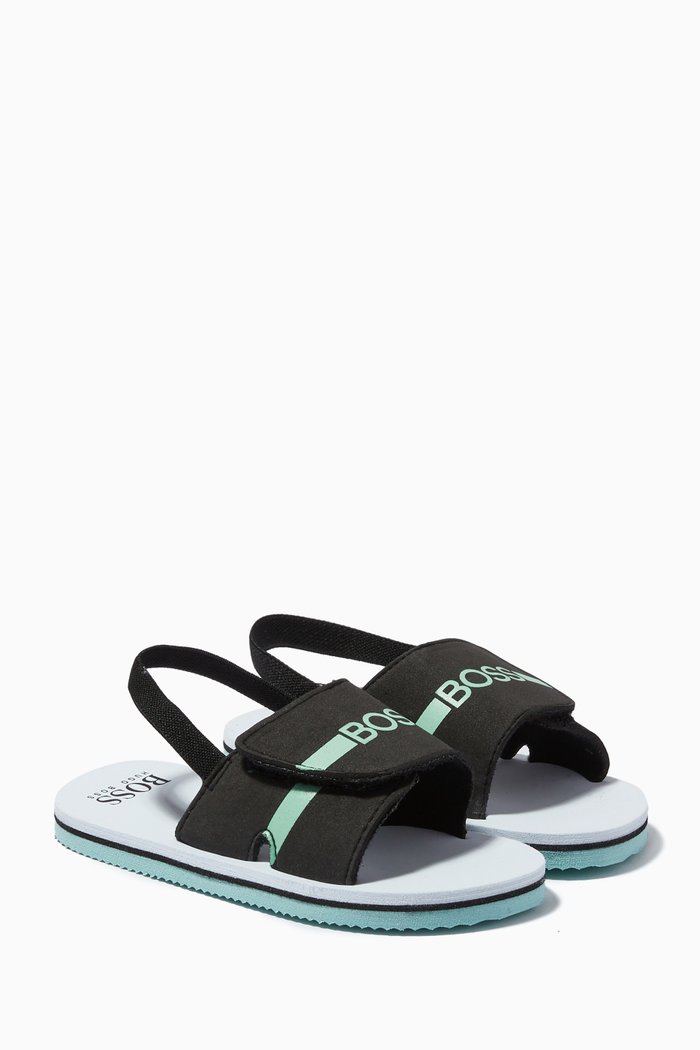 

Logo Sandals, Black