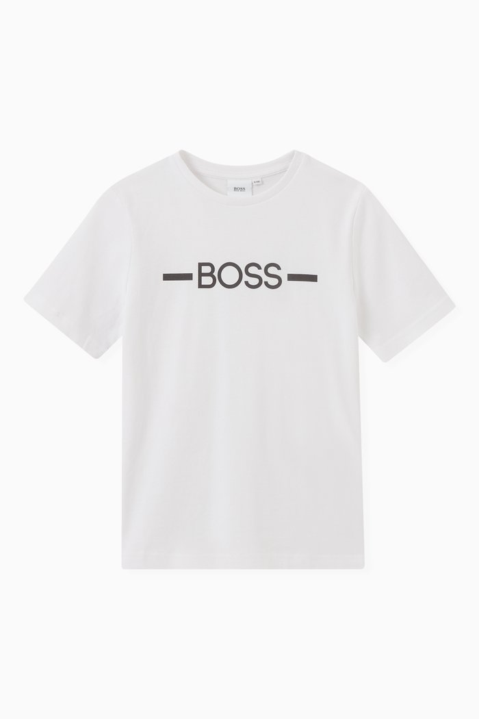 

Logo Print T-Shirt in Cotton, White