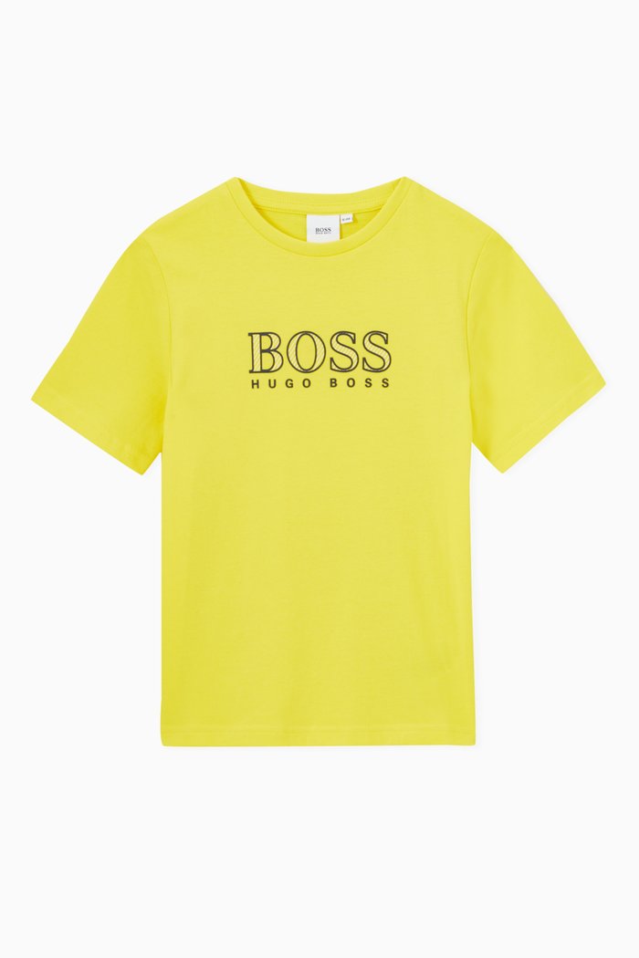 

Logo T-shirt in Jersey, Yellow